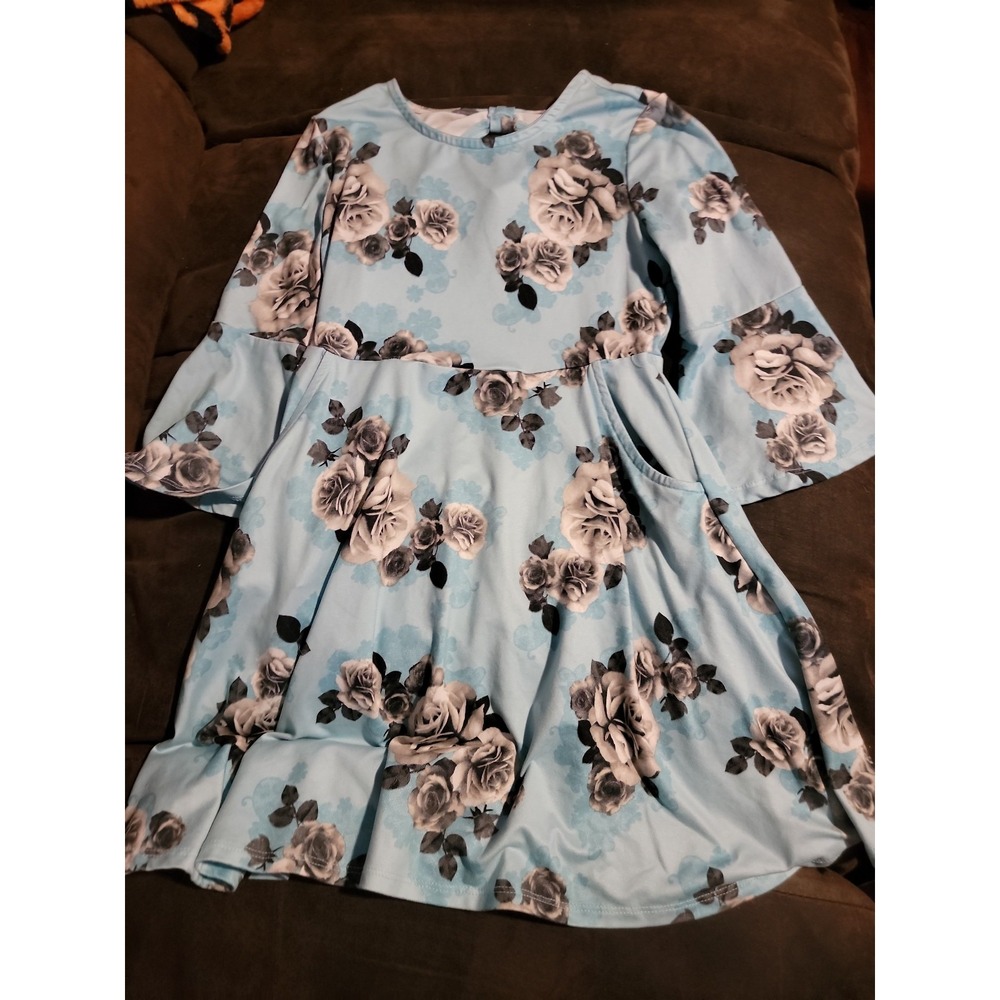 Justice size‎ 6/7 rose dress with pockets
